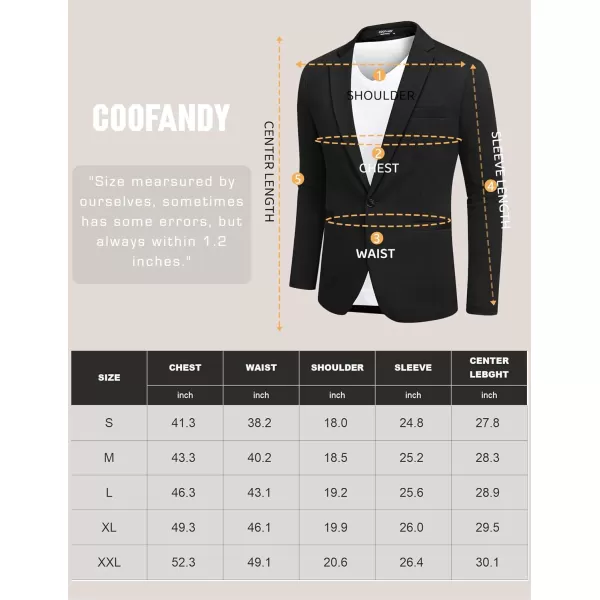 COOFANDY Men's Casual Blazer Jacket One Button Suit Jackets Lightweight Knit Sport Coat