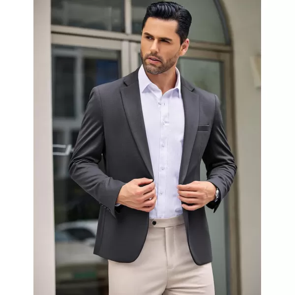 COOFANDY Men's Casual Blazer Jacket One Button Suit Jackets Lightweight Knit Sport Coat