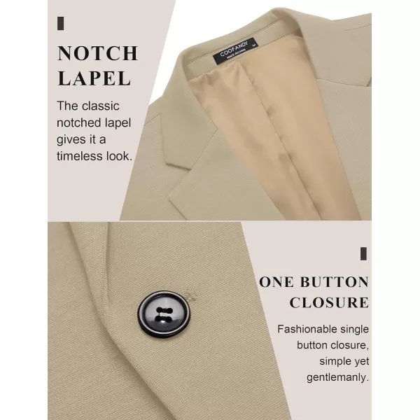 COOFANDY Men's Casual Blazer Jacket One Button Suit Jackets Lightweight Knit Sport Coat