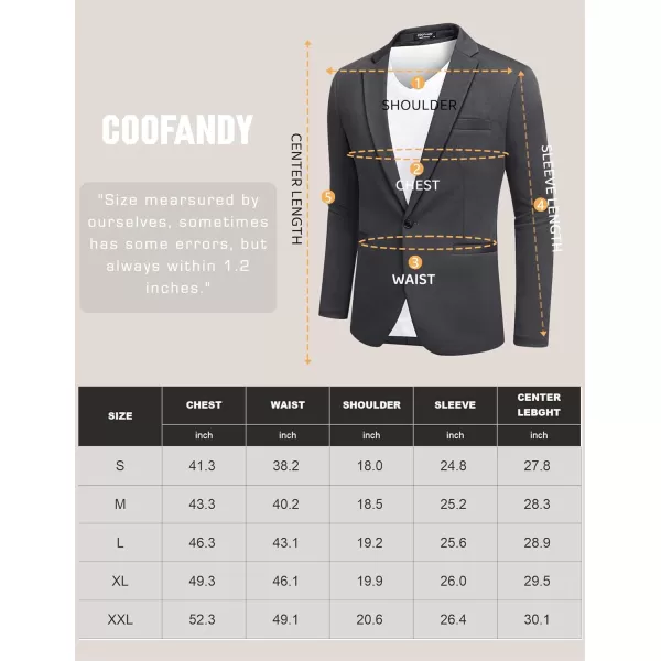 COOFANDY Men's Casual Blazer Jacket One Button Suit Jackets Lightweight Knit Sport Coat