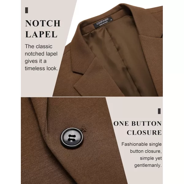 COOFANDY Men's Casual Blazer Jacket One Button Suit Jackets Lightweight Knit Sport Coat