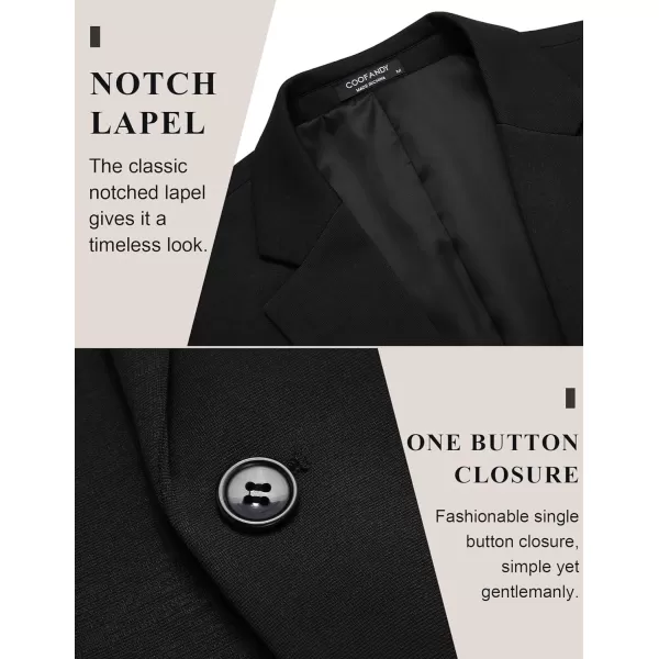 COOFANDY Men's Casual Blazer Jacket One Button Suit Jackets Lightweight Knit Sport Coat