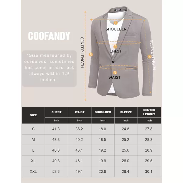 COOFANDY Men's Casual Blazer Jacket One Button Suit Jackets Lightweight Knit Sport Coat
