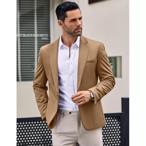 COOFANDY Men's Casual Blazer Jacket One Button Suit Jackets Lightweight Knit Sport Coat