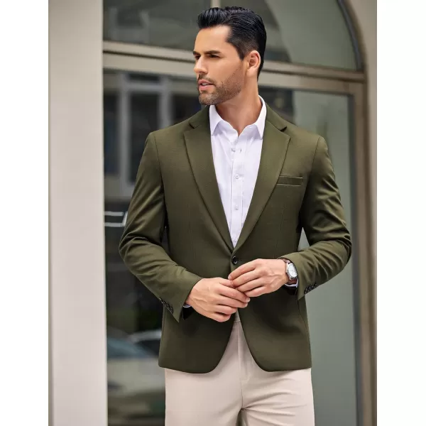 COOFANDY Men's Casual Blazer Jacket One Button Suit Jackets Lightweight Knit Sport Coat