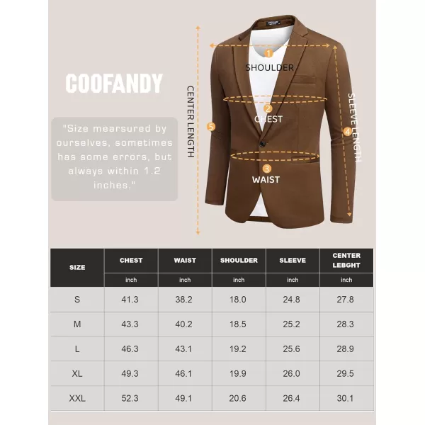 COOFANDY Men's Casual Blazer Jacket One Button Suit Jackets Lightweight Knit Sport Coat