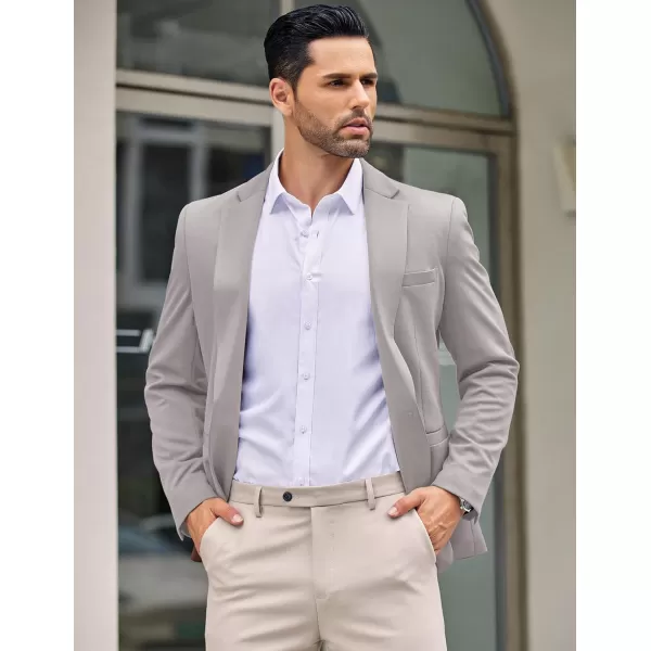 COOFANDY Men's Casual Blazer Jacket One Button Suit Jackets Lightweight Knit Sport Coat