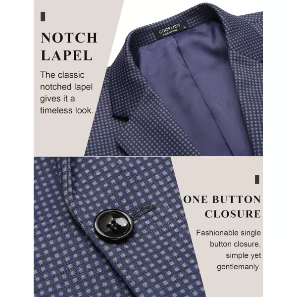 COOFANDY Men's Casual Blazer Jacket One Button Suit Jackets Lightweight Knit Sport Coat