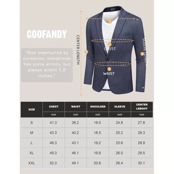 COOFANDY Men's Casual Blazer Jacket One Button Suit Jackets Lightweight Knit Sport Coat