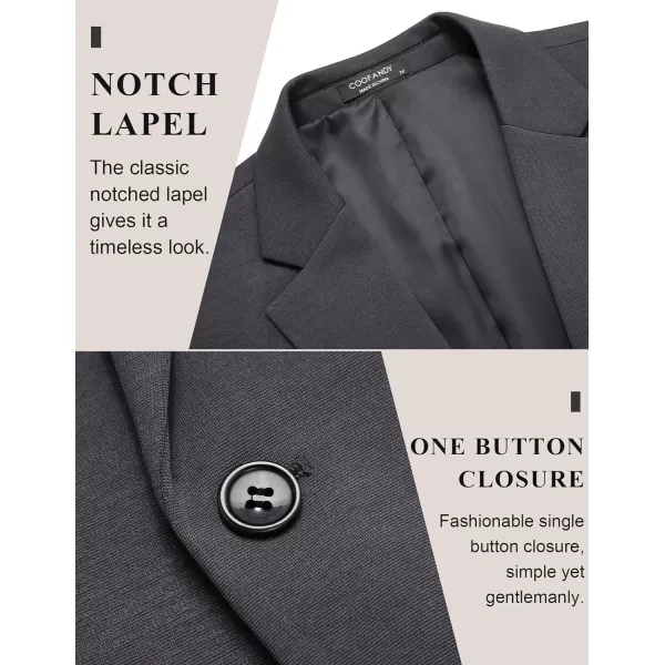 COOFANDY Men's Casual Blazer Jacket One Button Suit Jackets Lightweight Knit Sport Coat