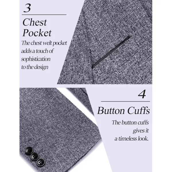 COOFANDY Men's Casual Blazer Suit Jackets Slim Fit One Button Business Sport Coats