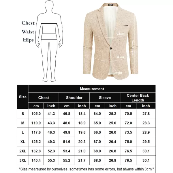 COOFANDY Men's Casual Blazer Suit Jackets Slim Fit One Button Business Sport Coats