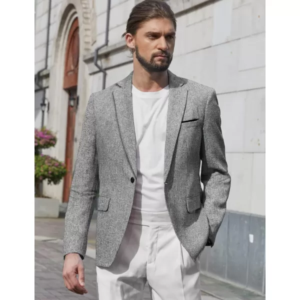 COOFANDY Men's Casual Blazer Suit Jackets Slim Fit One Button Business Sport Coats