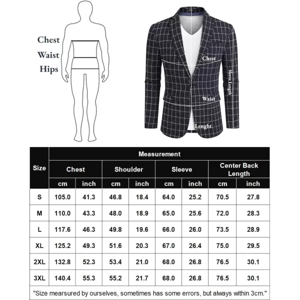 COOFANDY Men's Casual Blazer Suit Jackets Slim Fit One Button Business Sport Coats