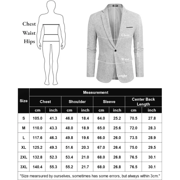 COOFANDY Men's Casual Blazer Suit Jackets Slim Fit One Button Business Sport Coats