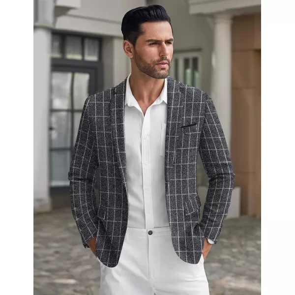 COOFANDY Men's Casual Blazer Suit Jackets Slim Fit One Button Business Sport Coats