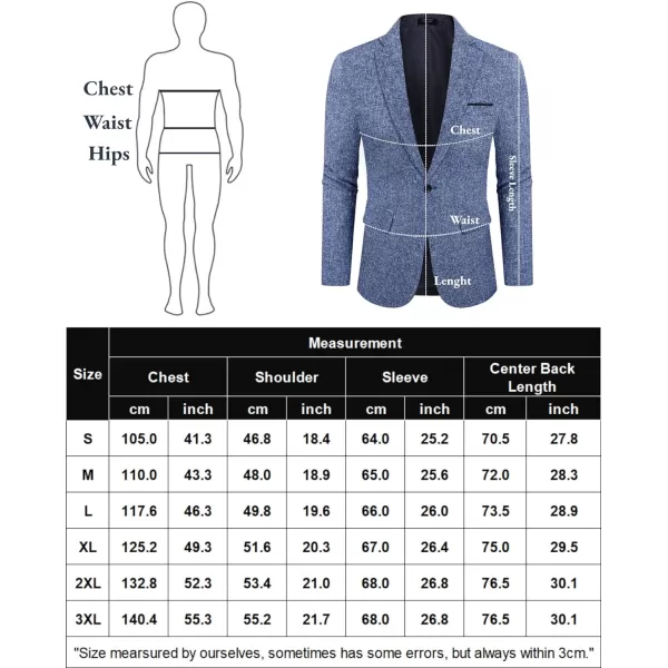 COOFANDY Men's Casual Blazer Suit Jackets Slim Fit One Button Business Sport Coats