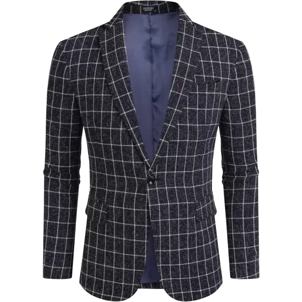 COOFANDY Men's Casual Blazer Suit Jackets Slim Fit One Button Business Sport Coats