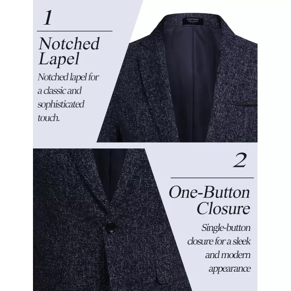 COOFANDY Men's Casual Blazer Suit Jackets Slim Fit One Button Business Sport Coats