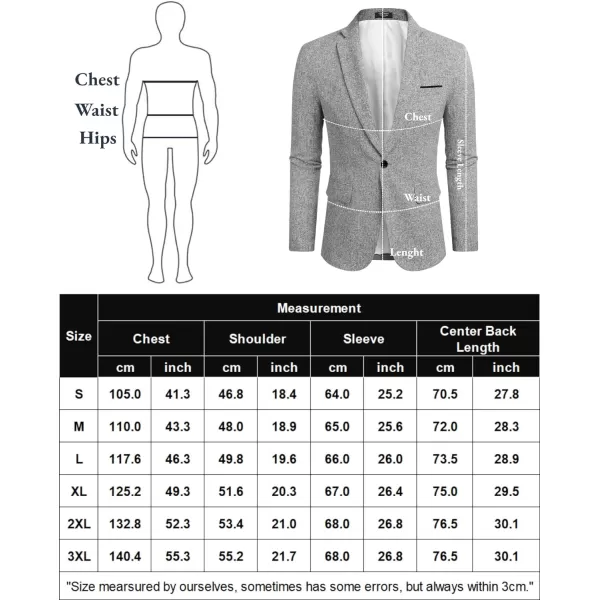 COOFANDY Men's Casual Blazer Suit Jackets Slim Fit One Button Business Sport Coats