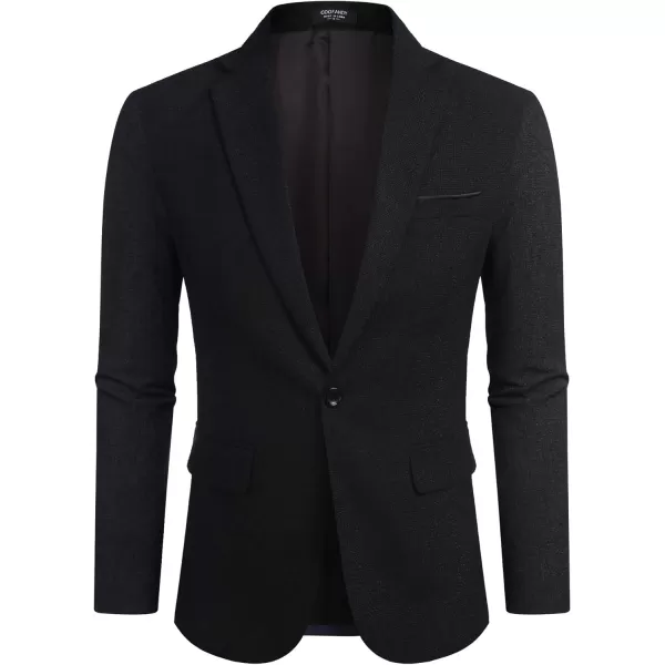 COOFANDY Men's Casual Blazer Suit Jackets Slim Fit One Button Business Sport Coats