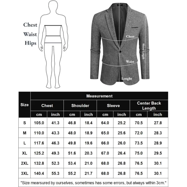 COOFANDY Men's Casual Blazer Suit Jackets Slim Fit One Button Business Sport Coats
