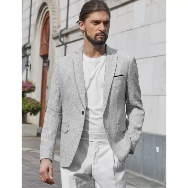 COOFANDY Men's Casual Blazer Suit Jackets Slim Fit One Button Business Sport Coats