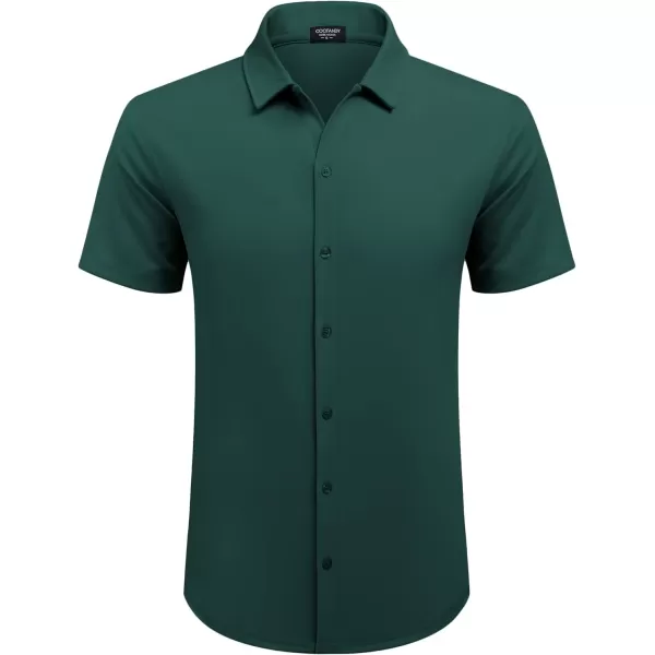 COOFANDY Mens Casual Button Down Shirt Short Sleeve Wrinkle Free Shirts Summer Shirt