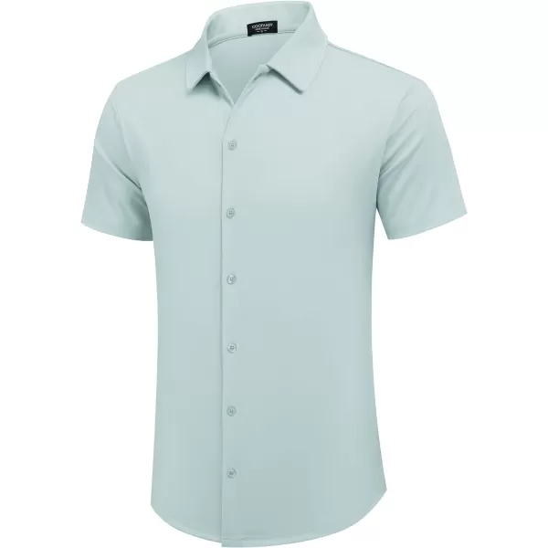 COOFANDY Mens Casual Button Down Shirt Short Sleeve Wrinkle Free Shirts Summer Shirt