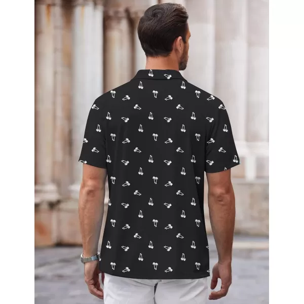 COOFANDY Mens Casual Button Down Shirt Short Sleeve Wrinkle Free Shirts Summer Shirt
