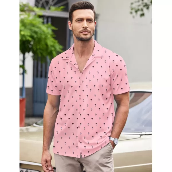 COOFANDY Mens Casual Button Down Shirt Short Sleeve Wrinkle Free Shirts Summer Shirt
