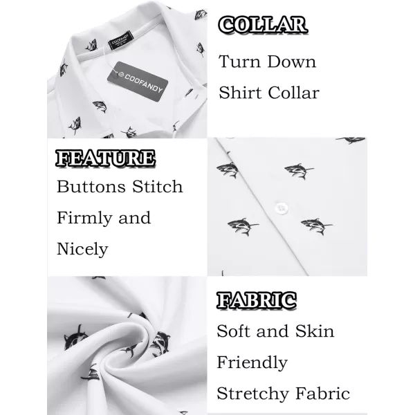 COOFANDY Mens Casual Button Down Shirt Short Sleeve Wrinkle Free Shirts Summer Shirt