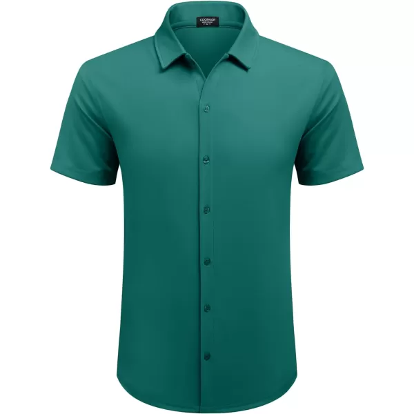 COOFANDY Mens Casual Button Down Shirt Short Sleeve Wrinkle Free Shirts Summer Shirt