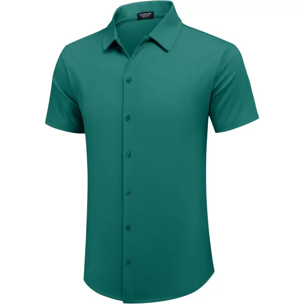 COOFANDY Mens Casual Button Down Shirt Short Sleeve Wrinkle Free Shirts Summer Shirt