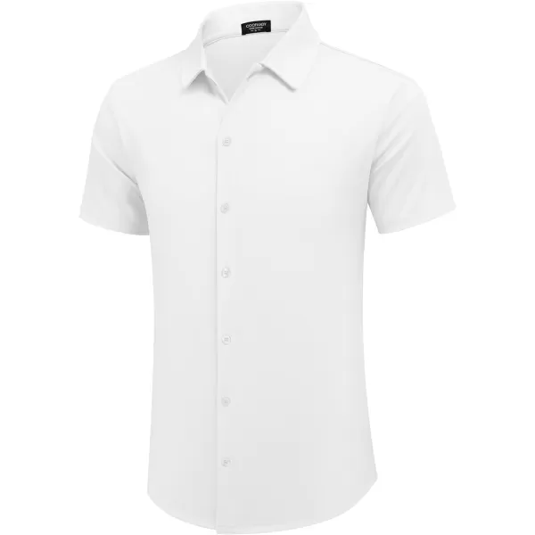 COOFANDY Mens Casual Button Down Shirt Short Sleeve Wrinkle Free Shirts Summer Shirt