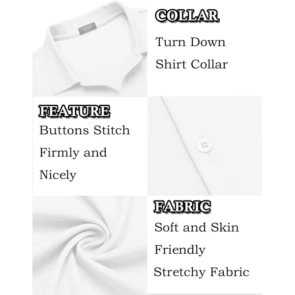 COOFANDY Mens Casual Button Down Shirt Short Sleeve Wrinkle Free Shirts Summer Shirt