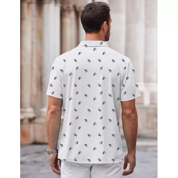 COOFANDY Mens Casual Button Down Shirt Short Sleeve Wrinkle Free Shirts Summer Shirt