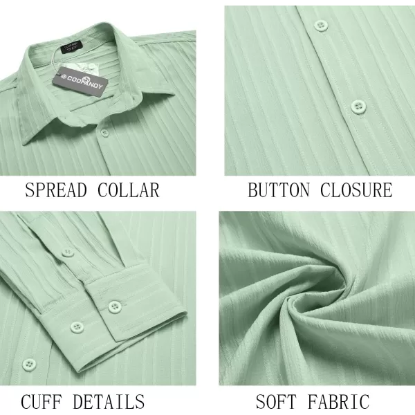 COOFANDY Men's Casual Button Down Shirts Long Sleeve Linen Shirt Fashion Textured Beach Summer Shirt