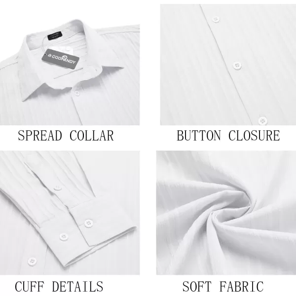 COOFANDY Men's Casual Button Down Shirts Long Sleeve Linen Shirt Fashion Textured Beach Summer Shirt