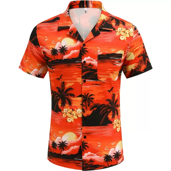 COOFANDY Men's Casual Button Down Shirts Short Sleeve Summer Beach Shirt Fashion Textured Shirts with Pocket