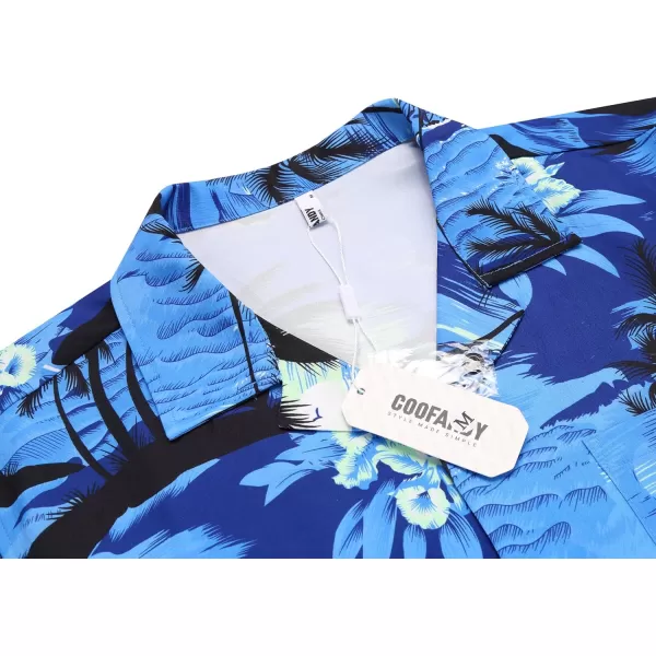 COOFANDY Men's Casual Button Down Shirts Short Sleeve Summer Beach Shirt Fashion Textured Shirts with Pocket