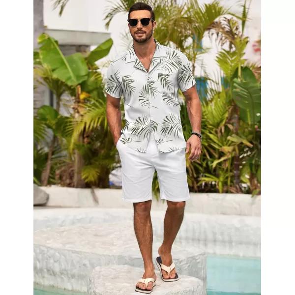 COOFANDY Men's Casual Button Down Shirts Short Sleeve Summer Beach Shirt Fashion Textured Shirts with Pocket