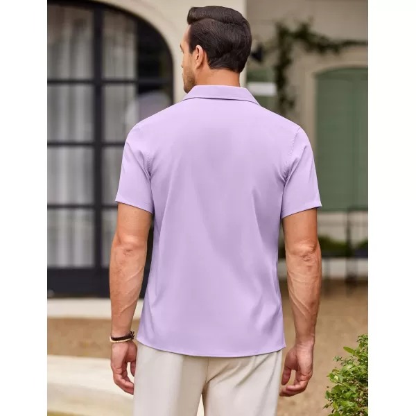 COOFANDY Men's Casual Button Down Shirts Short Sleeve Summer Beach Shirt Fashion Textured Shirts with Pocket