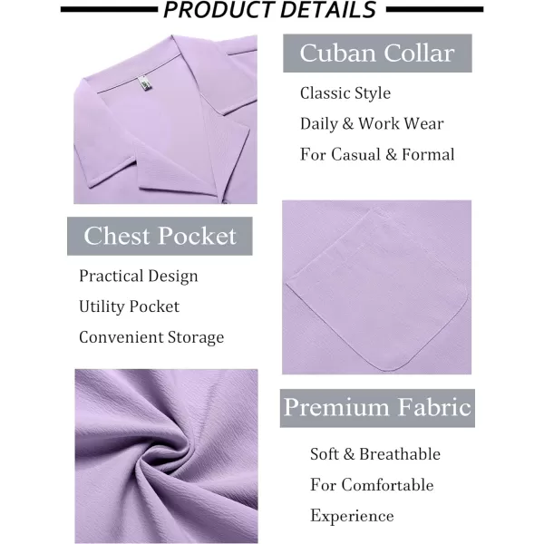 COOFANDY Men's Casual Button Down Shirts Short Sleeve Summer Beach Shirt Fashion Textured Shirts with Pocket