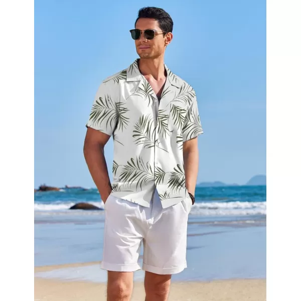 COOFANDY Men's Casual Button Down Shirts Short Sleeve Summer Beach Shirt Fashion Textured Shirts with Pocket