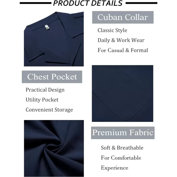 COOFANDY Men's Casual Button Down Shirts Short Sleeve Summer Beach Shirt Fashion Textured Shirts with Pocket