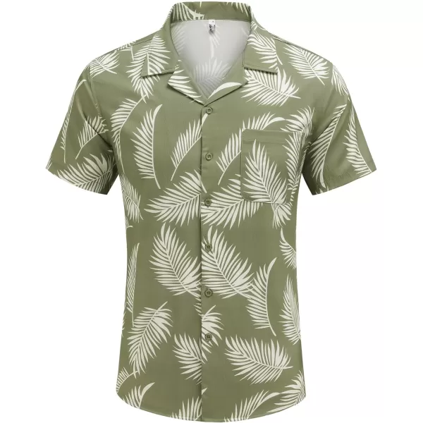 COOFANDY Men's Casual Button Down Shirts Short Sleeve Summer Beach Shirt Fashion Textured Shirts with Pocket
