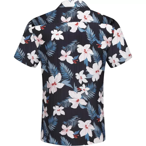COOFANDY Men's Casual Button Down Shirts Short Sleeve Textured Linen Summer Beach Shirt with Pocket