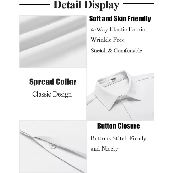 COOFANDY Mens Casual Button Down Shirts Short Sleeve Wrinkle Free Dress Shirts Summer Shirt with Pocket