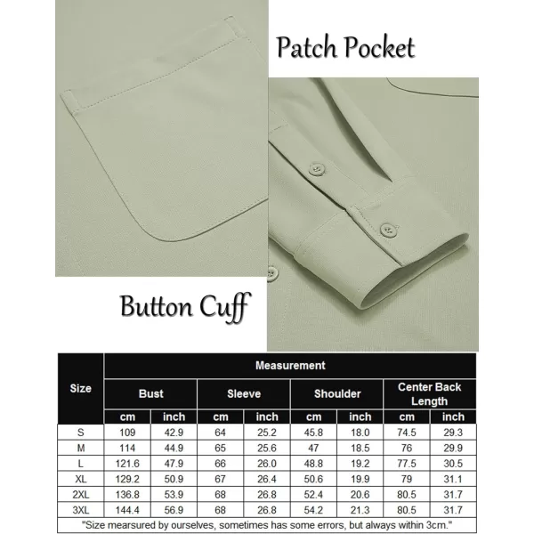 COOFANDY Men's Casual Button Down Shirts Wrinkle Free Long Sleeve Dress Shirts